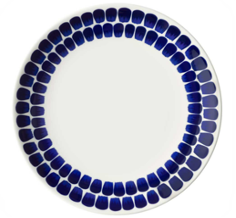 Tuokio plate 26cm cobalt blue